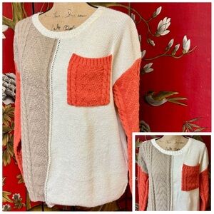 Women’s Cute Color block Sweater | #V9